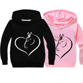 Fashion Horse Printed Hoodie Kids Casual Sweater Boys Long Sleeve TShirt-TB00999-Veeddydropshipping